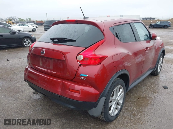 2013 Nissan Juke SV with VIN JN8AF5MR5DT209428, listed as a IAAI auction lot 41964212 with 117,469 mi miles and . Bid and sale history available at carsss.com. Image 4.