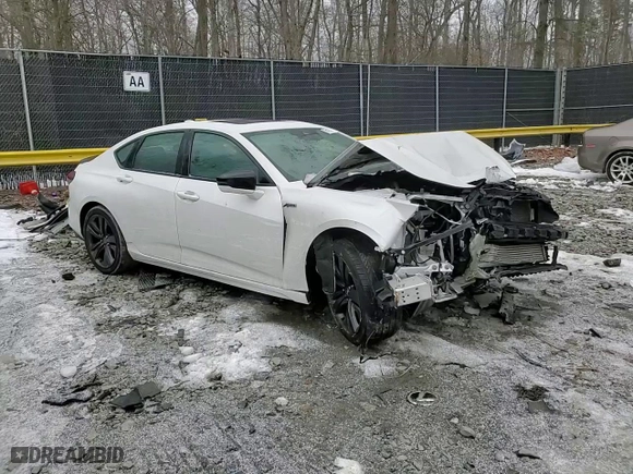2021 Acura TLX w/A-Spec Package with VIN 19UUB5F51MA014230, listed as a Copart auction lot 89163515 with 0 mi miles and Salvage Title. Bid and sale history available at carsss.com. Image 11.