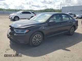 2019 Volkswagen Jetta SEL z VIN 3VWE57BU0KM106140, wystawiony jako Copart lot #58087605 z przebiegiem 76 063 mil mil oraz Szkoda całkowita • Salvage title. Historia ofert i sprzedaży dostępna na DreamBid. Obrazek 1.