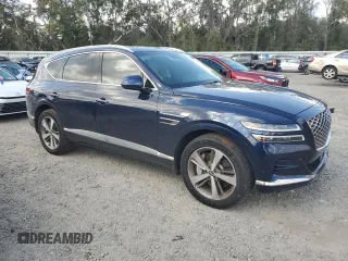 2023 Genesis GV80 with VIN KMUHBDSB3PU121883, listed as a Copart auction lot 43730985 with 45,481 mi miles and Non repairable. Bid and sale history available at DreamBid. Image 4.