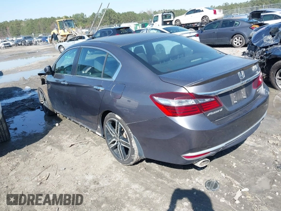 2017 Honda Accord Sport with VIN 1HGCR2F55HA281513, listed as a IAAI auction lot 41774805 with 121,410 mi miles. Bid and sale history available at carsss.com. Image 3.