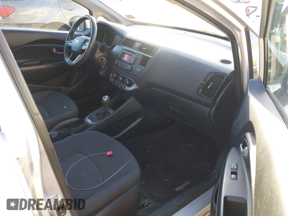 2013 Kia Rio LX with VIN KNADM5A32D6168492, listed as a IAAI auction lot 42144898 with 127,228 mi miles. Bid and sale history available at carsss.com. Image 5.