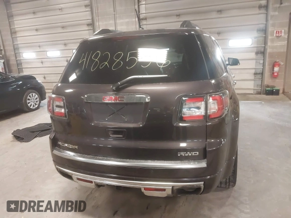 2015 GMC Acadia Denali with VIN 1GKKVTKD4FJ257360, listed as a IAAI auction lot 41828556 with 110,268 mi miles. Bid and sale history available at carsss.com. Image 16.