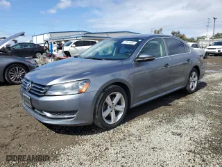 2012 Volkswagen Passat SE with VIN 1VWBP7A37CC012443, listed as a Copart auction lot 47641885 with 191,843 mi miles and Salvage Title. Bid and sale history available at carsss.com. Image 1.