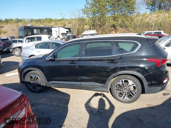 2019 Hyundai Santa Fe Ultimate with VIN 5NMS53AA8KH062025, listed as a IAAI auction lot 41707732 with 84,280 mi miles. Bid and sale history available at carsss.com. Image 14.
