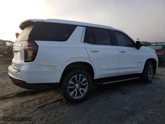 2021 Chevrolet Tahoe LS with VIN 1GNSKMKD8MR230016, listed as a Copart auction lot 78978574 with 62,970 mi miles and Salvage Title. Bid and sale history available at carsss.com. Image 3.