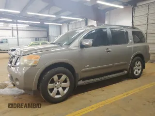 2008 Nissan Armada SE z VIN 5N1AA08C78N614151, wystawiony jako Copart lot #59486365 z przebiegiem 208 804 mil mil oraz Szkoda całkowita • Salvage title. Historia ofert i sprzedaży dostępna na DreamBid. Obrazek 1.