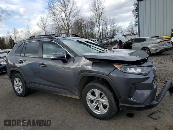 2021 Toyota RAV4 Hybrid LE with VIN 4T3MWRFV7MU048703, listed as a Copart auction lot 44434375 with 30,443 mi miles and Salvage Title. Bid and sale history available at carsss.com. Image 4.