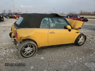 2007 MINI Convertible with VIN WMWRF33557TG17675, listed as a Copart auction lot 49206875 with Not Provided miles and Clean Title. Bid and sale history available at DreamBid. Image 3.