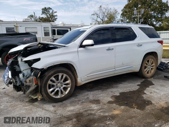 2020 Chevrolet Traverse High Country with VIN 1GNEVNKW3LJ157274, listed as a Copart auction lot 75636204 with 97,816 mi miles and Salvage Title. Bid and sale history available at carsss.com. Image 1.