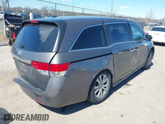 2016 Honda Odyssey EX-L with VIN 5FNRL5H64GB044437, listed as a IAAI auction lot 41868741 with Not Provided miles and . Bid and sale history available at carsss.com. Image 4.