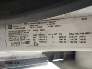 2006 Hummer H3 with VIN 5GTDN136168149867, listed as a IAAI auction lot 42057675 with 208,595 mi miles. Bid and sale history available at carsss.com. Image 9.