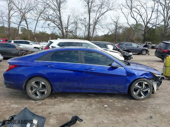 2023 Hyundai Elantra Limited with VIN KMHLP4AG6PU384604, listed as a IAAI auction lot 41469425 with 59,108 mi miles. Bid and sale history available at carsss.com. Image 14.