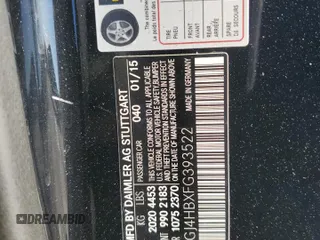 2015 Mercedes-Benz C 250 z VIN WDDGJ4HBXFG393522, wystawiony jako Copart lot #48867525 z przebiegiem 99 206 mil mil oraz Szkoda całkowita • Salvage title. Historia ofert i sprzedaży dostępna na DreamBid. Obrazek 12.