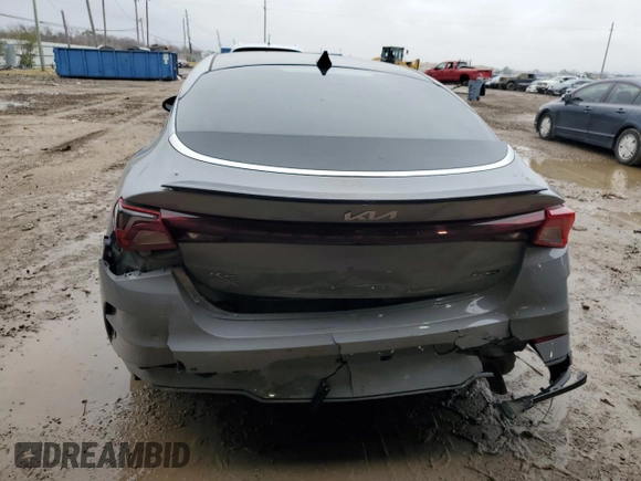 2022 Kia K5 GT-Line with VIN 5XXG64J27NG150701, listed as a Copart auction lot 42710375 with 53,523 mi miles and Salvage Title. Bid and sale history available at carsss.com. Image 6.