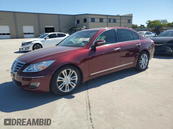 2009 Hyundai Genesis with VIN KMHGC46F09U044266, listed as a Copart auction lot 73326074 with 50,026 mi miles and Salvage Title. Bid and sale history available at carsss.com. Image 1.