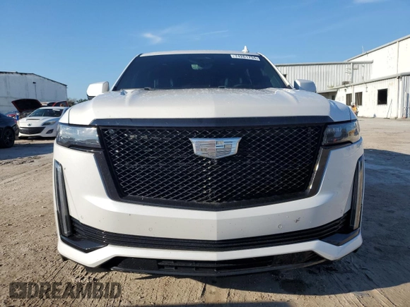 2022 Cadillac Escalade ESV Sport Platinum with VIN 1GYS4RKL2NR350025, listed as a Copart auction lot 74261794 with 28,667 mi miles and Non repairable. Bid and sale history available at DreamBid. Image 5.