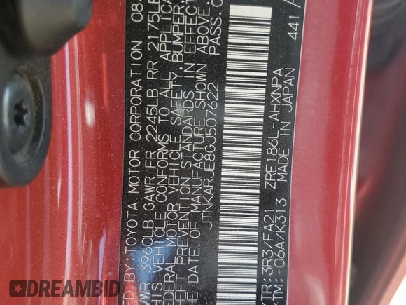 2016 Scion iM z VIN JTNKARJE8GJ507622, wystawiony jako Copart lot #51681395 z przebiegiem 157 116 mil mil oraz Szkody całkowita. Historia ofert i sprzedaży dostępna na DreamBid. Obrazek 13.