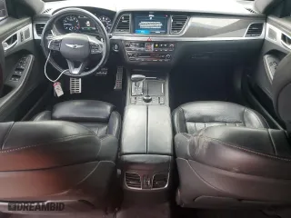 2018 Genesis G80 3.3T Sport with VIN KMHGN4JB8JU240796, listed as a Copart auction lot 78517364 with 89,858 mi miles and Salvage Title. Bid and sale history available at carsss.com. Image 8.