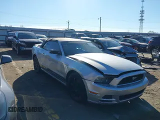 2013 Ford Mustang V6 with VIN 1ZVBP8EM0D5204477, listed as a IAAI auction lot 41009715 with 190,564 mi miles and . Bid and sale history available at DreamBid. Image 1.