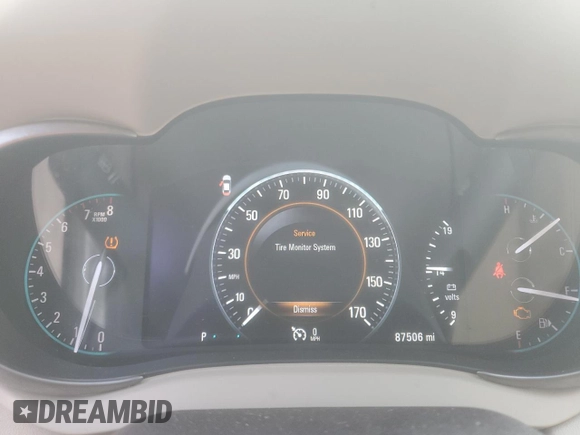 2016 Buick LaCrosse Leather with VIN 1G4GB5G31GF127395, listed as a Copart auction lot 60417175 with 87,506 mi miles and Salvage title. Bid and sale history available at DreamBid. Image 9.