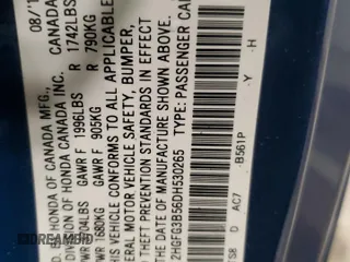 2013 Honda Civic Cpe LX with VIN 2HGFG3B56DH530265, listed as a Copart auction lot 46992175 with 107,178 mi miles and Salvage Title. Bid and sale history available at carsss.com. Image 12.