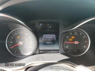 2018 Mercedes-Benz GLC with VIN WDC0G4JB0JV031380, listed as a Copart auction lot 45363465 with 58,077 mi miles and Salvage Title. Bid and sale history available at carsss.com. Image 9.