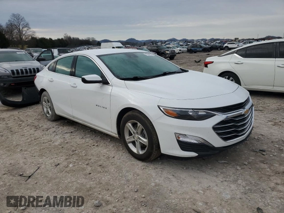2022 Chevrolet Malibu LS with VIN 1G1ZC5ST0NF175347, listed as a Copart auction lot 47647335 with 43,897 mi miles and Salvage Title. Bid and sale history available at DreamBid. Image 4.
