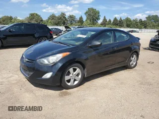 2013 Hyundai Elantra GLS with VIN 5NPDH4AE3DH291565, listed as a Copart auction lot 62113605 with 122,357 mi miles and Salvage title. Bid and sale history available at DreamBid. Image 1.