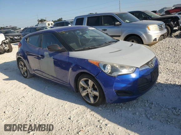 2012 Hyundai Veloster w/Red Int with VIN KMHTC6AD9CU030616, listed as a Copart auction lot 73885774 with 133,935 mi miles and Clean title. Bid and sale history available at DreamBid. Image 4.