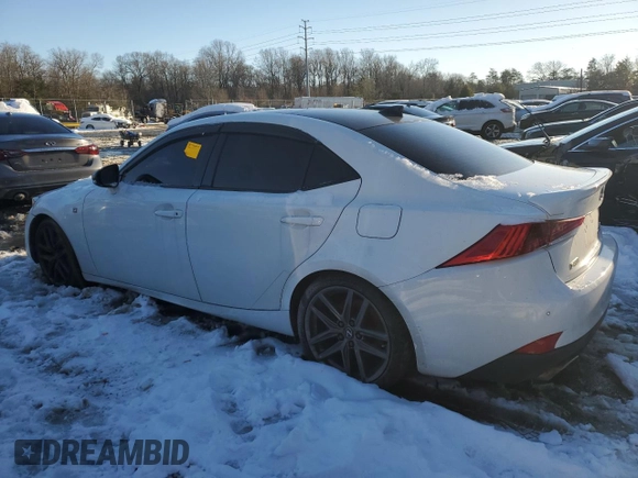 2020 Lexus IS 350 F Sport with VIN JTHGZ1E26L5017623, listed as a Copart auction lot 87470354 with Not provided miles and Salvage title. Bid and sale history available at DreamBid. Image 2.