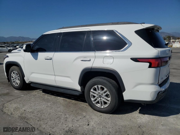 2023 Toyota Sequoia SR5 with VIN 7SVAAABA1PX004224, listed as a Copart auction lot 54199095 with 55,132 mi miles and Salvage Title. Bid and sale history available at carsss.com. Image 2.
