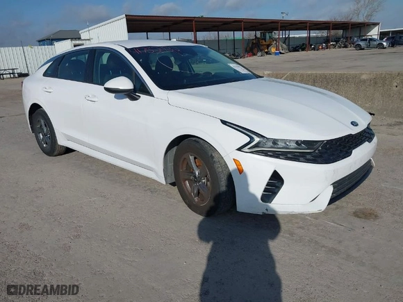 2021 Kia K5 LXS with VIN 5XXG14J23MG015129, listed as a IAAI auction lot 41752032 with 148,359 mi miles. Bid and sale history available at carsss.com. Image 1.