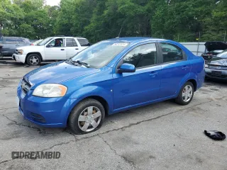 2009 Chevrolet Aveo 1LT with VIN KL1TD56E29B637661, listed as a Copart auction lot 56247635 with 67,410 mi miles and Salvage title. Bid and sale history available at DreamBid. Image 1.