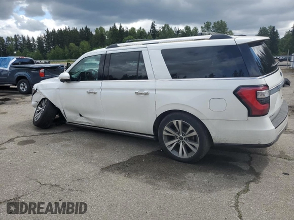 2020 Ford Expedition Max Limited z VIN 1FMJK2AT9LEA83966, wystawiony jako Copart lot #57096815 z przebiegiem 38 293 mil mil oraz Szkoda całkowita • Salvage title. Historia ofert i sprzedaży dostępna na DreamBid. Obrazek 2.