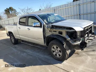 2015 GMC Canyon 2WD with VIN 1GTG5AE38F1156671, listed as a Copart auction lot 85194924 with 123,597 mi miles and Salvage Title. Bid and sale history available at DreamBid. Image 4.