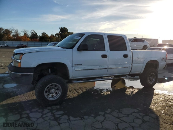 2004 Chevrolet Silverado 2500 Crew Cab LS with VIN 1GCGK23U44F101564, listed as a Copart auction lot 80589524 with NaN miles and Clean Title. Bid and sale history available at carsss.com. Image 1.