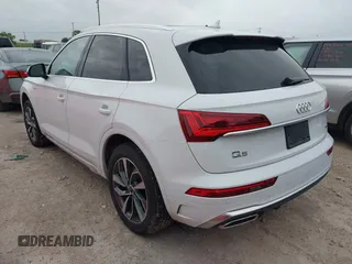 2023 Audi Q5 S line Premium Plus with VIN WA1EAAFY9P2053732, listed as a IAAI auction lot 42075720 with 51,553 mi miles. Bid and sale history available at carsss.com. Image 3.