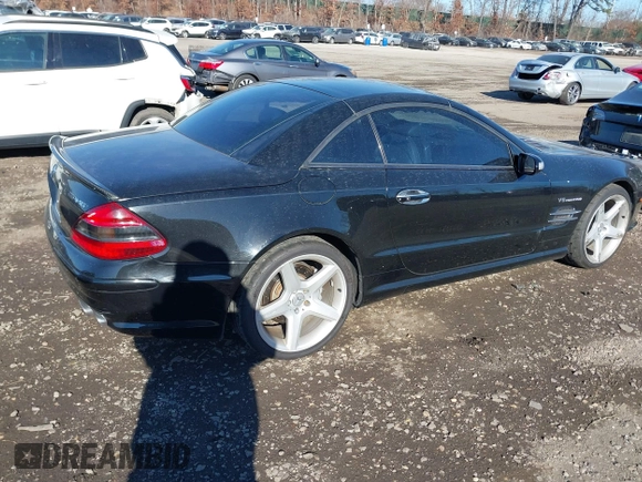 2005 Mercedes-Benz SL 55 AMG with VIN WDBSK74F75F099722, listed as a IAAI auction lot 41308261 with 60,134 mi miles and . Bid and sale history available at DreamBid. Image 4.