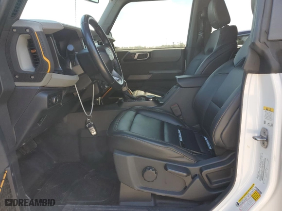 2022 Ford Bronco with VIN 1FMEE5DP1NLA80860, listed as a Copart auction lot 46484785 with 33,513 mi miles and Salvage Title. Bid and sale history available at carsss.com. Image 7.