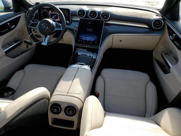 2025 Mercedes-Benz C 300 with VIN W1KAF4GB7SR251684, listed as a Copart auction lot 52391325 with 587 mi miles and Salvage Title. Bid and sale history available at DreamBid. Image 8.