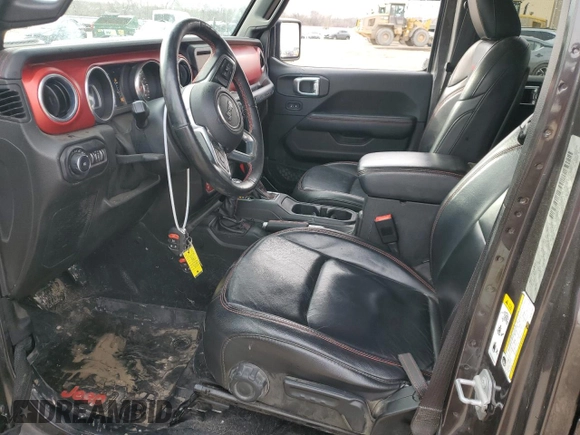 2018 Jeep Wrangler Unlimited Rubicon with VIN 1C4HJXFG7JW167144, listed as a Copart auction lot 48066285 with 132,399 mi miles and Salvage title. Bid and sale history available at DreamBid. Image 7.