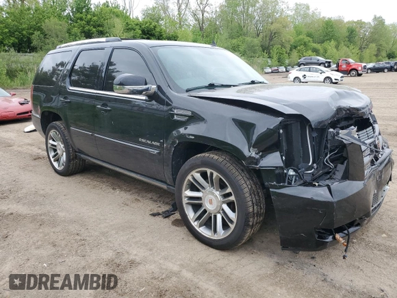 2013 Cadillac Escalade Premium with VIN 1GYS4CEF1DR369652, listed as a Copart auction lot 57484115 with 93,013 mi miles and Non repairable. Bid and sale history available at DreamBid. Image 4.