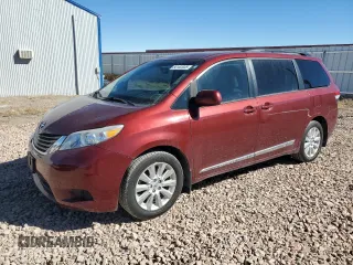 2014 Toyota Sienna LE with VIN 5TDJK3DC5ES075494, listed as a Copart auction lot 50102035 with 151,375 mi miles and Salvage Title. Bid and sale history available at carsss.com. Image 1.