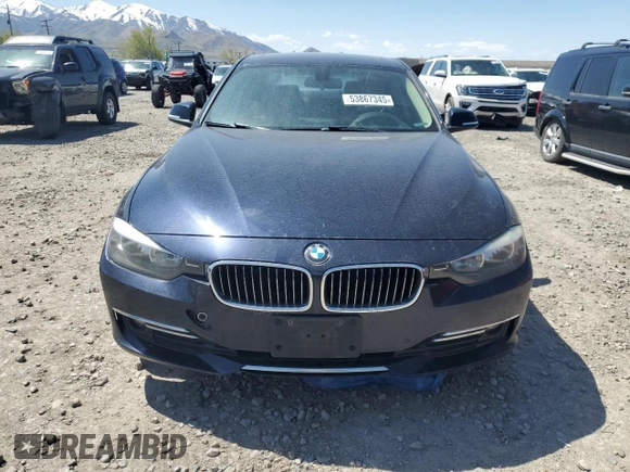 2015 BMW 3 Series 328d with VIN WBA3D3C56FK158184, listed as a Copart auction lot 53867345 with 130,952 mi miles and Clean title. Bid and sale history available at DreamBid. Image 5.