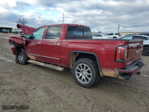 2018 GMC Sierra 1500 Denali with VIN 3GTU2PEJ6JG282843, listed as a Copart auction lot 87634955 with 0 mi miles and Salvage Title. Bid and sale history available at carsss.com. Image 2.