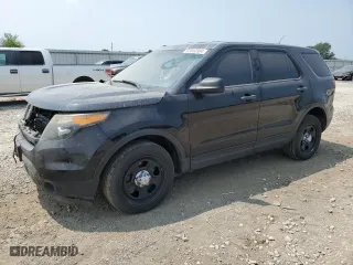 2013 Ford Utility Police Interceptor with VIN 1FM5K8AR9DGC73619, listed as a Copart auction lot 63640904 with 0 mi miles and Salvage Title. Bid and sale history available at carsss.com. Image 1.