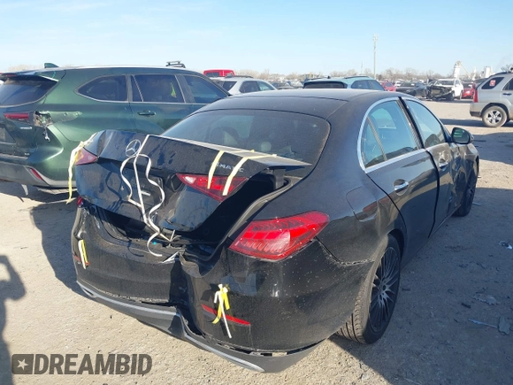 2022 Mercedes-Benz C 300 with VIN W1KAF4HB4NR058640, listed as a IAAI auction lot 41776946 with 47,882 mi miles and . Bid and sale history available at DreamBid. Image 4.