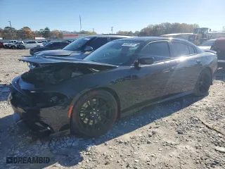 2017 Dodge Charger R/T Scat Pack with VIN 2C3CDXGJ3HH652745, listed as a Copart auction lot 84388184 with 105,733 mi miles and Salvage Title. Bid and sale history available at carsss.com. Image 1.