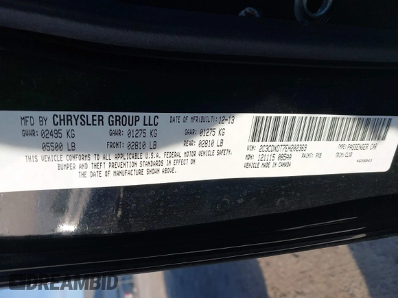 2014 Dodge Charger RT Plus with VIN 2C3CDXDT7EH202369, listed as a IAAI auction lot 41599154 with 79,294 mi miles. Bid and sale history available at carsss.com. Image 9.